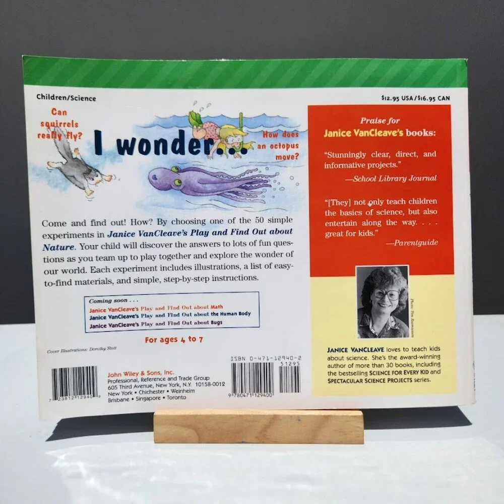Janice VanCleave's Play and Find Out about Nature Easy Experiments for Young Chi